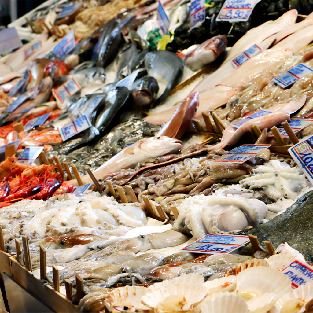 Pesce fresco e frutti di mare direttamente dal Mar Mediterraneo